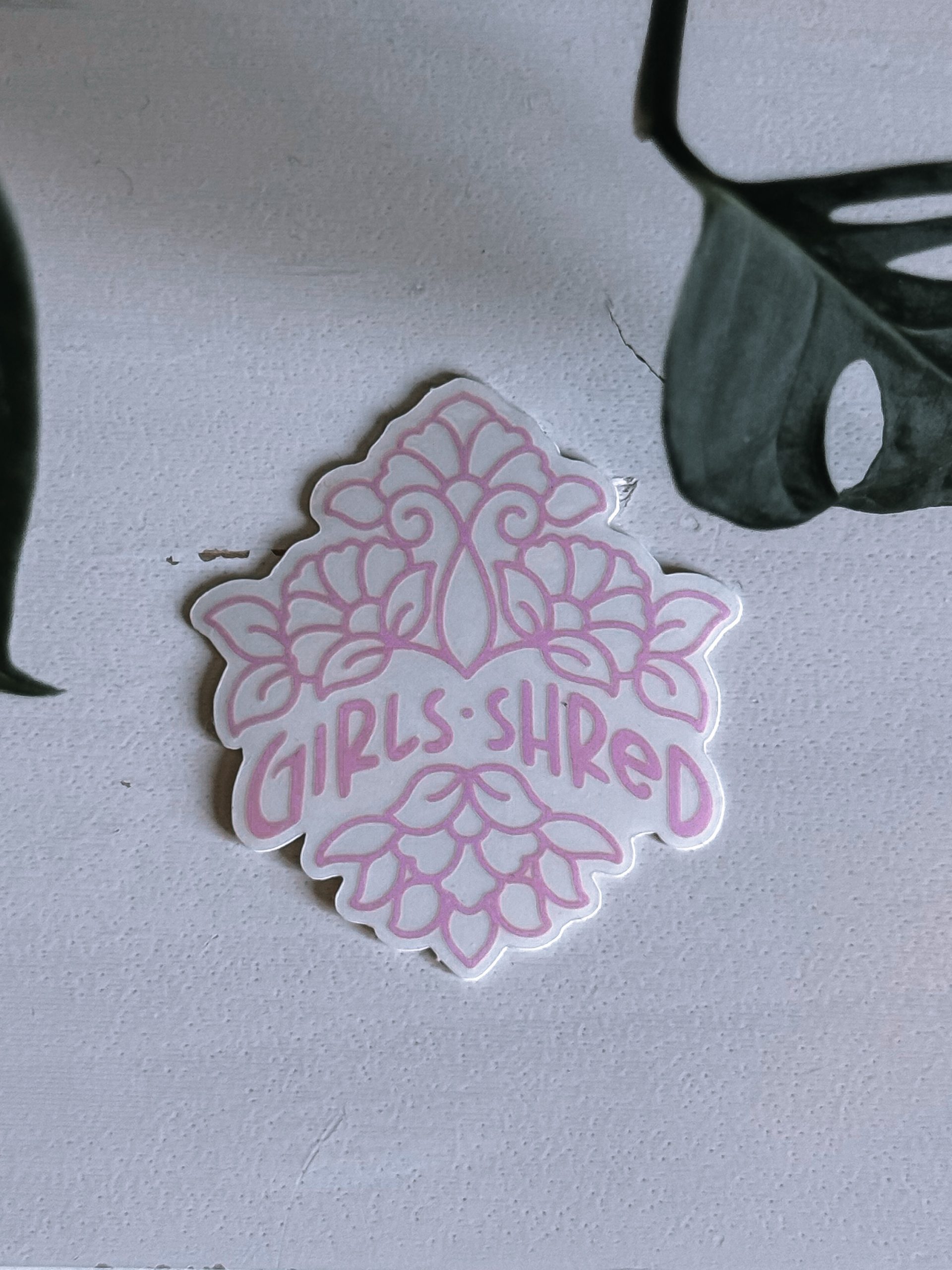 Girls Shred Sticker Rosa – Bild 2