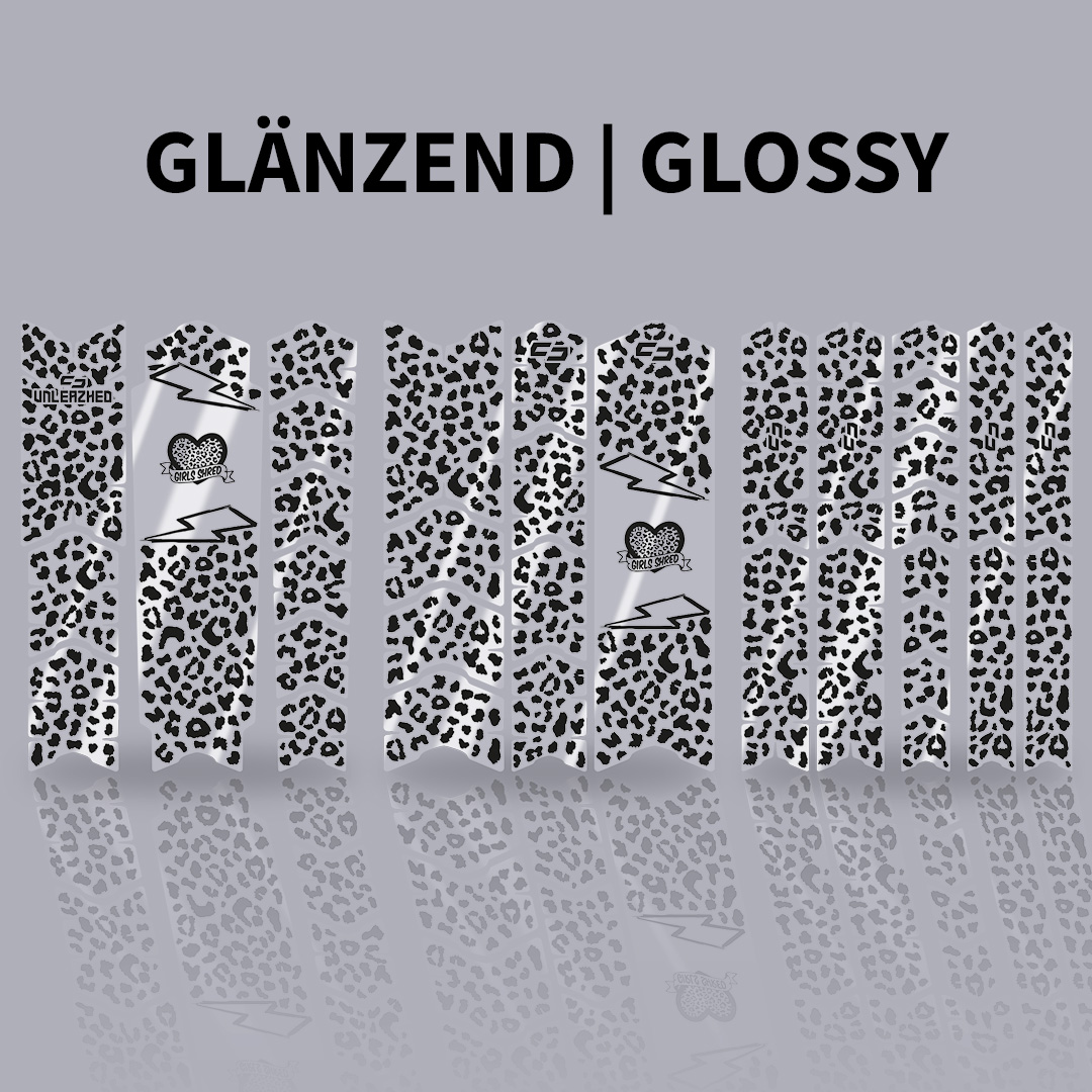 Rahmenschutzfolie XXL glossy Girls Shred black